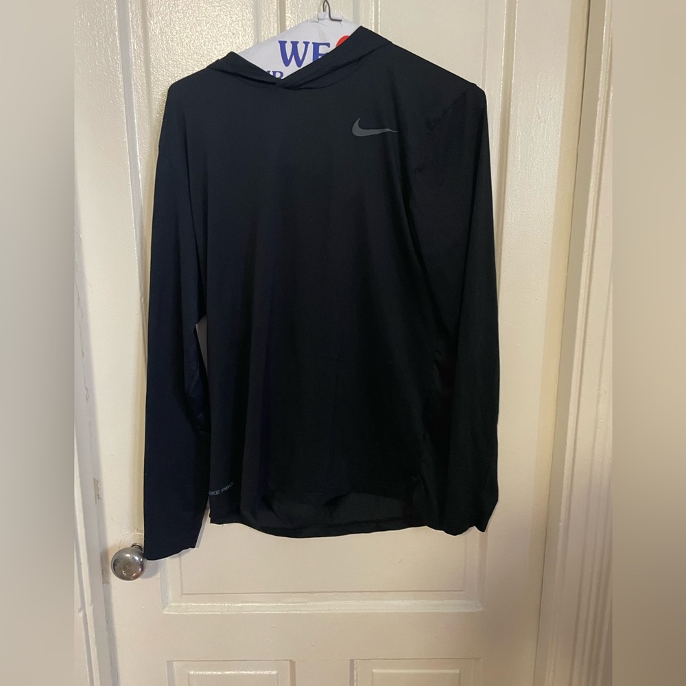 Nike Dri-Fit lightweight black hoodie size medium